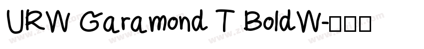 URW Garamond T BoldW字体转换